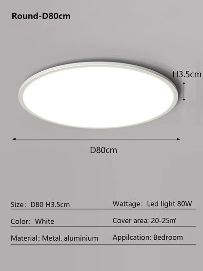 Decorbites™ LED-Deckenleuchte: Nordischer Stil Ultra-Dünne Quadratische Lampe für Wohnzimmer und Schlafzimmer