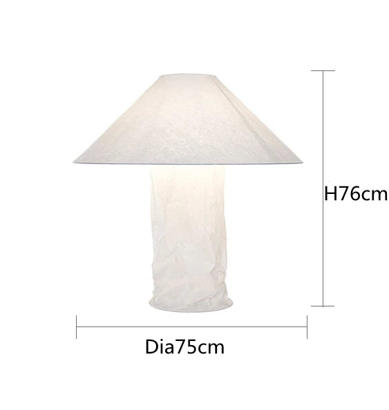 Decorbites™ Japanisches Papier-Bodenleuchte: Nordisches Design Wabi Sabi LED-Tischleuchte für Schlafzimmer, Wohnzimmer