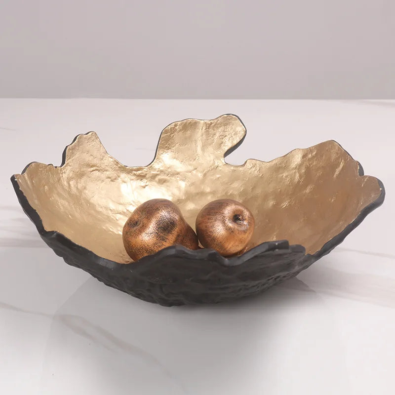 Gold Resin Fruit Tray