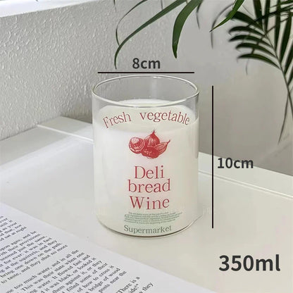 Decorbites™ Glas-Kaffeetasse Teetasse Milchbecher Bierbecher hitzebeständiger Trinkbecher