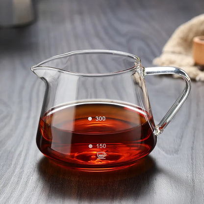 Decorbites™ Glas-Kaffeekanne 400/600 ml - Wiederverwendbare Kaffeekanne für Milch, Saft, Tee
