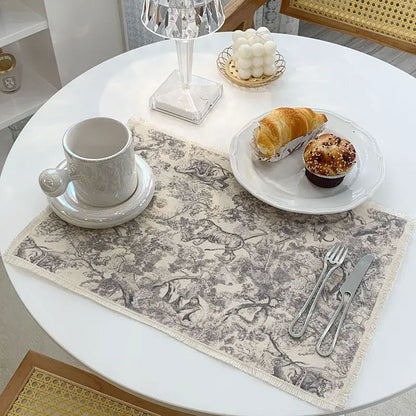 Decorbites™ Baumwoll-Leinen-Tischset - Wasserdicht & Wärmeisolierend Küchenuntersetzer
