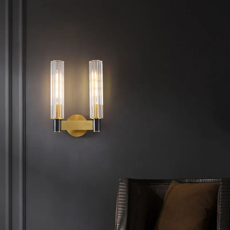 DecorBites™ Luxe Copper Wall Lamp for Bedside, Corridor, Reading Room, TV Background