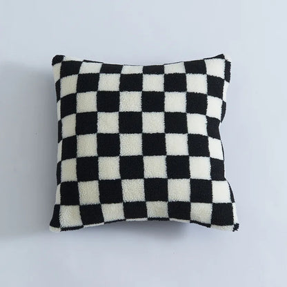 Decorbites™ Hahnentritt-Muster Kissenbezug 30x50 cm Schwarz und Weiß Bogen-Taille Kissenhülle