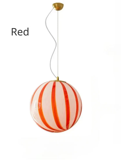Modern Colorful Glass Ball Pendant Light