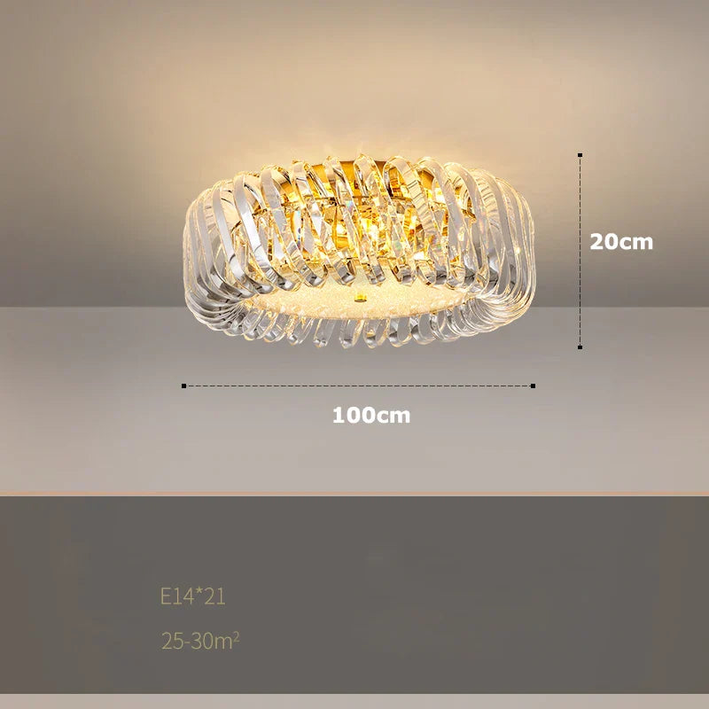 Gold LED Trend Chandelier