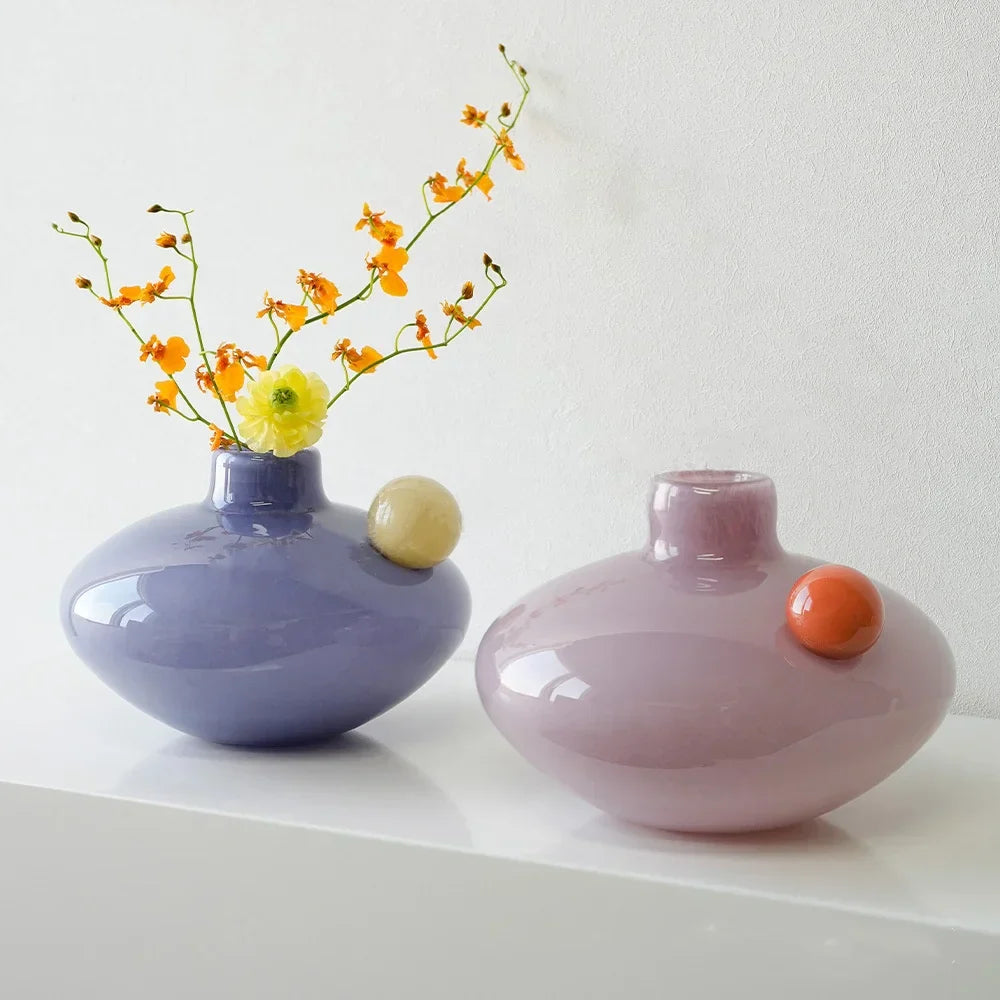 Decorbites™ Geometrische Glasvase Bunte Blasen Hydroponik-Terrarium Heimdekoration-Zubehör