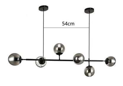 DecorBites™ Glass Ball Pendant Chandelier: Modern Nordic Art Ceiling Lighting for Dining Room & LOFT
