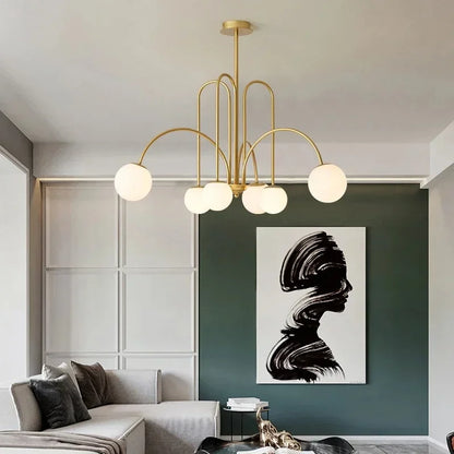 DecorBites™ Glass Ball LED Chandelier for Indoor Decor Lighting