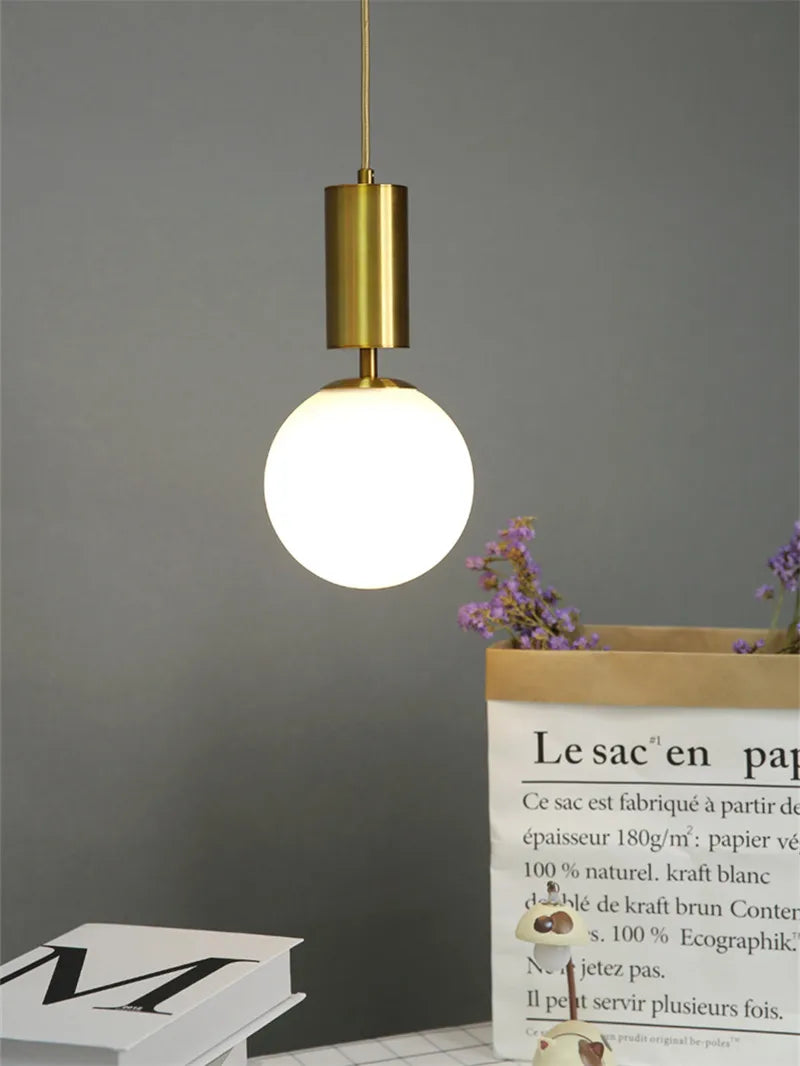 Gold Ball LED Ceiling Chandelier