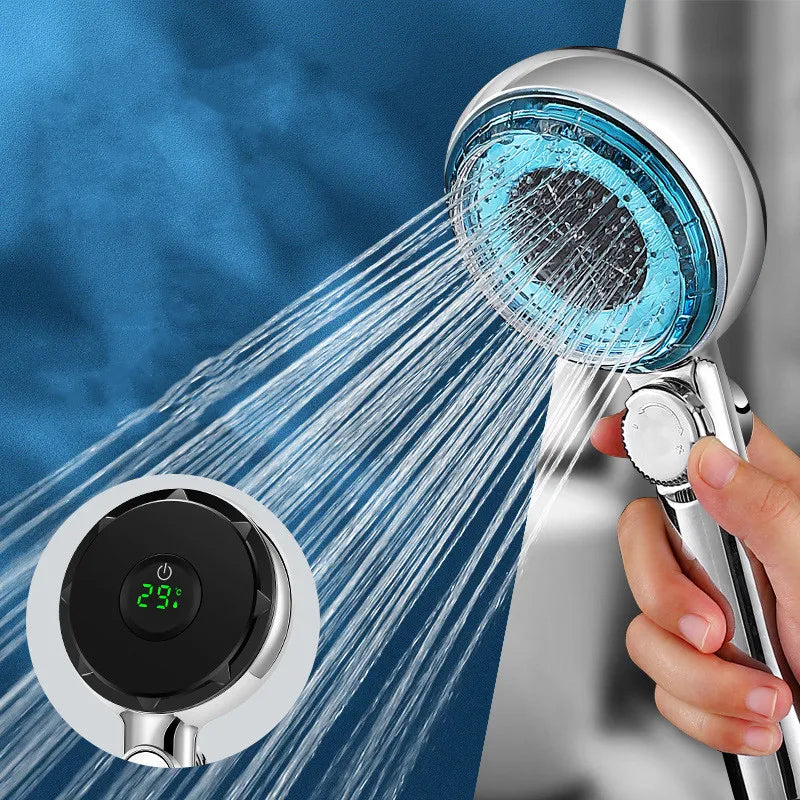Decorbites™ LED-gefilterter Duschkopf mit Digitaldisplay - Hochdruck-Wassersparend
