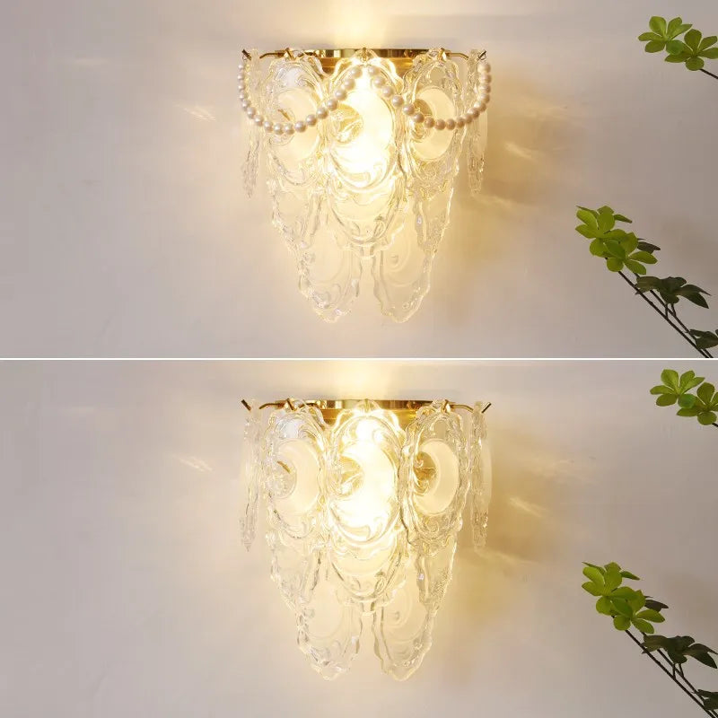 Crystal Glass Wall Lamp
