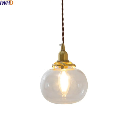 Decorbites™ Klar-Glas-LED-Kupfer-Hängelampe für moderne Heimdekoration.