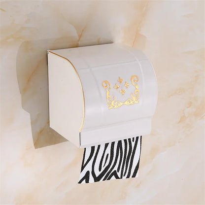 Decorbites™ Schwarzer Geätzter Aluminium-Bad-Toilettenpapierhalter Toilettenpapierrollenhalter
