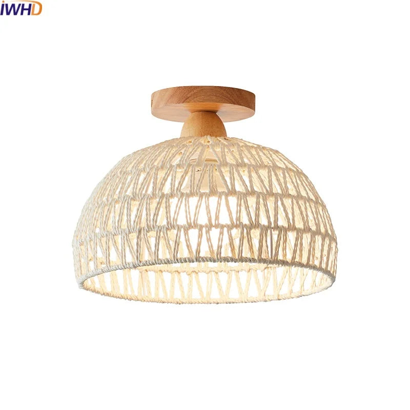 Decorbites™ LED Flechtwerk-Holz-Deckenleuchten Moderner Stil Flur Nordische Leuchte