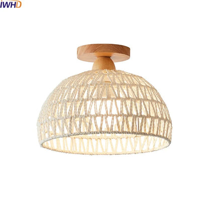 Decorbites™ LED Flechtwerk-Holz-Deckenleuchten Moderner Stil Flur Nordische Leuchte
