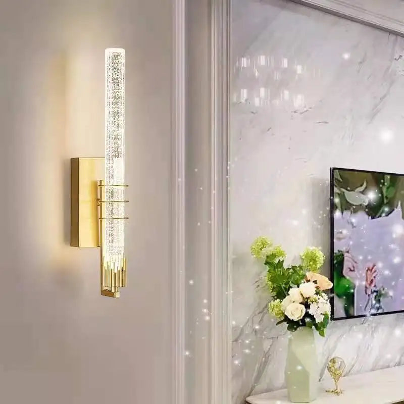 Decorbites™ Kristall-Wandleuchte: Moderne LED-Langlampen für Schlafzimmer, Wohnzimmer und Treppen