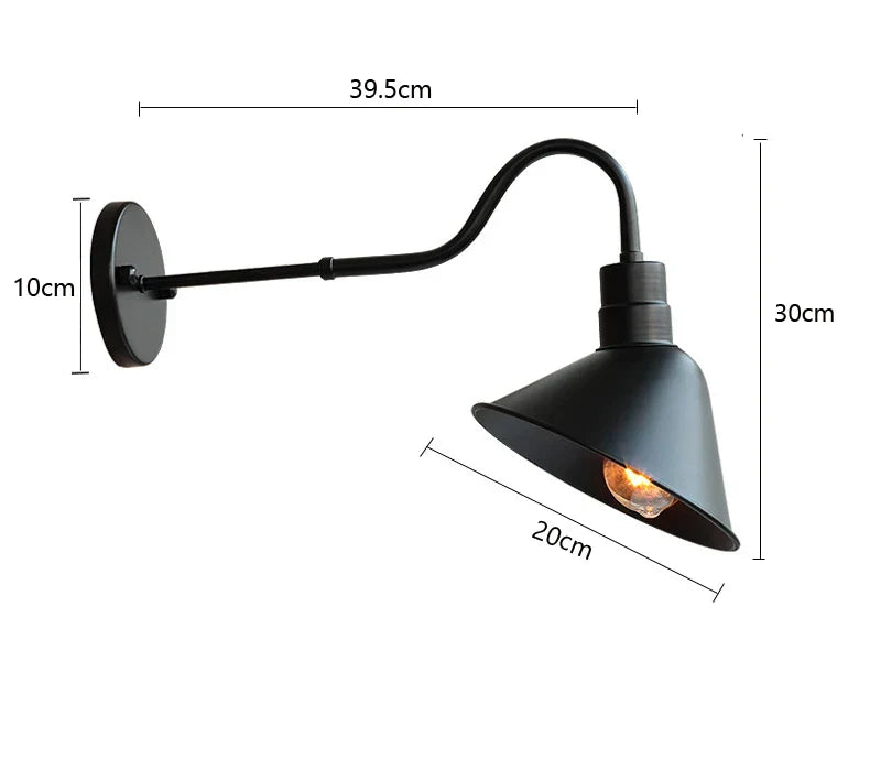 DecorBites™ Industrial Outdoor Wall Lamp for Garden, Porch, Stair, Bedroom Lighting