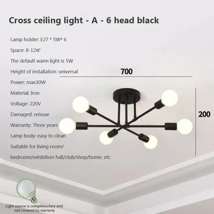 Decorbites™ LED-Deckenleuchter: Moderne Leuchte für Wohnzimmer, Schlafzimmer, Flur – Indoor-Home-Dekoration
