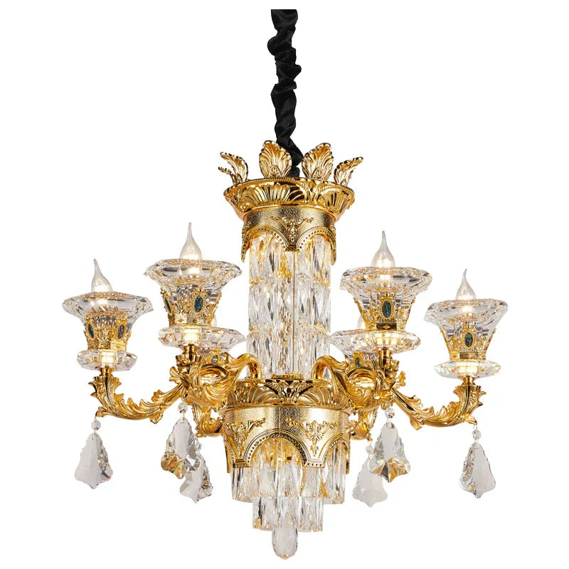 Decorbites™ Jade-Kristall-Kronleuchter – Elegante europäische Stil Wohnzimmerbeleuchtung