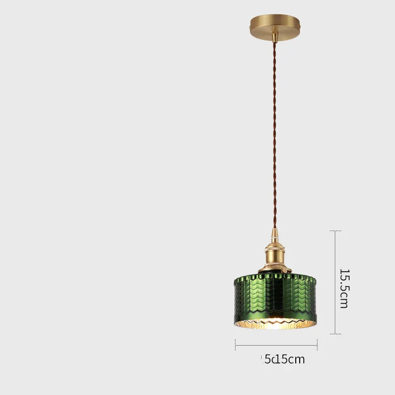 Decorbites™ Grüne Glas-LED-Hängeleuchten für Innenbeleuchtung im Zuhause, Wohnzimmer, Bar & Café
