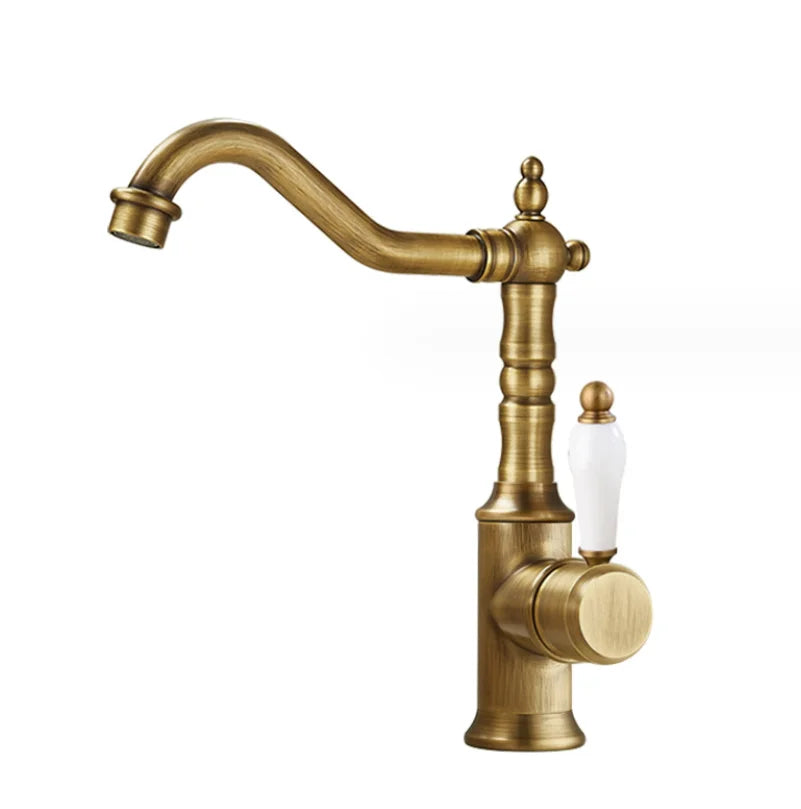 Decorbites™ Gold Luxus-Küchenarmatur für Haushaltsspüle, Heiß- und Kaltwassermischer