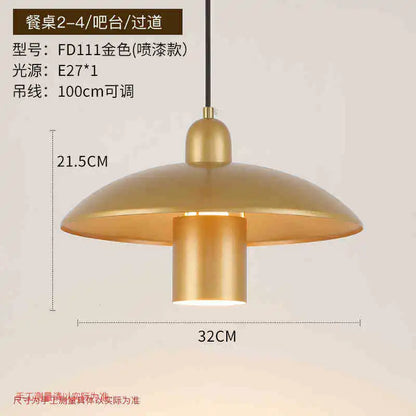 DecorBites™ Gold Nordic Chandelier for Kitchen Bedroom Living Room Study Loft Aisle