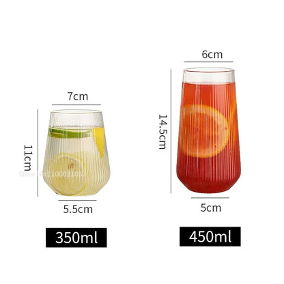 Decorbites™ Glasbecher-Set mit Deckel und Trinkhalm für Tee, Kaffee, Saft, Bier, Milch, Mokka