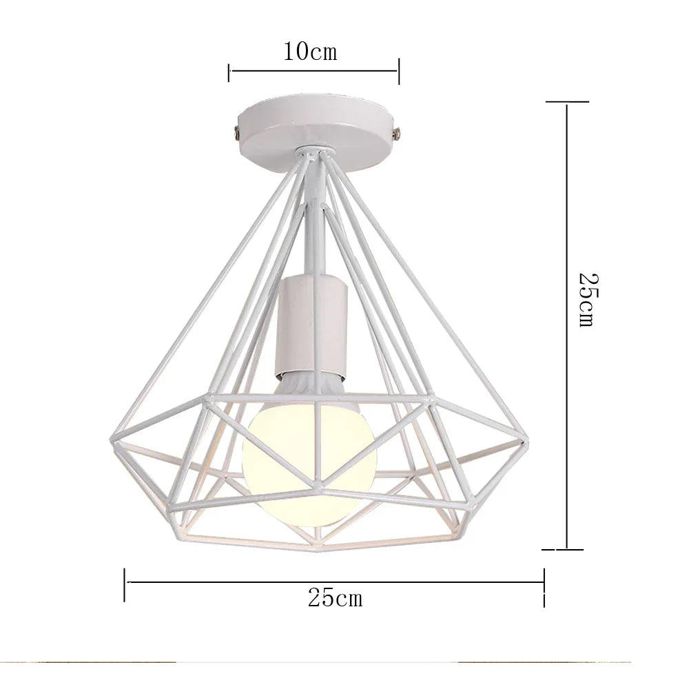 Decorbites™ Industrielle E27 Deckenlampe: Vintage Retro Loft Stil für die Dekoration im Wohnzimmer und in der Küche zu Hause