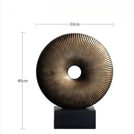 Decorbites™ Golden Runder Offener Filigranring - Wohnraumschmuck Skulptur Hohlfiguren
