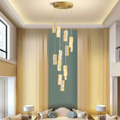 Decorbites™ Deluxe Kristall-Spiral-Slinglights für Hotel-Lobby und Esszimmer-Dekoration