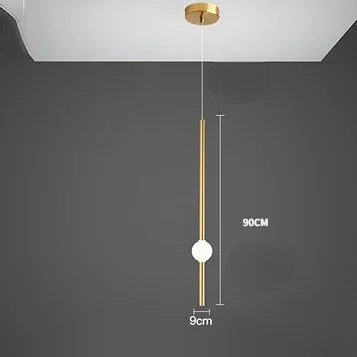 Decorbites™ Glasstab-Hängeleuchte - Moderne lange Hängelampe für Wohnzimmer, Schlafzimmer & Laden