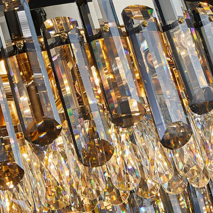 Decorbites™ Gold-Kristall-Kronleuchter für das Wohnzimmer – Luxuriöse Beleuchtungseinrichtung