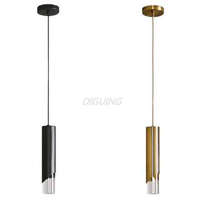 Dimmable Gold and Black Aluminum LED Pendant Light