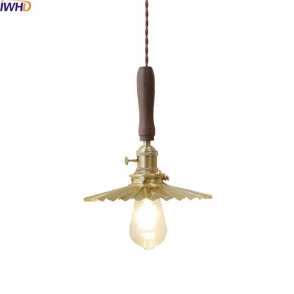 Decorbites™ Kupfer-Walnuss-LED-Hängeleuchten, moderne Hängelampe für Flur, Schlafzimmer, Esszimmer