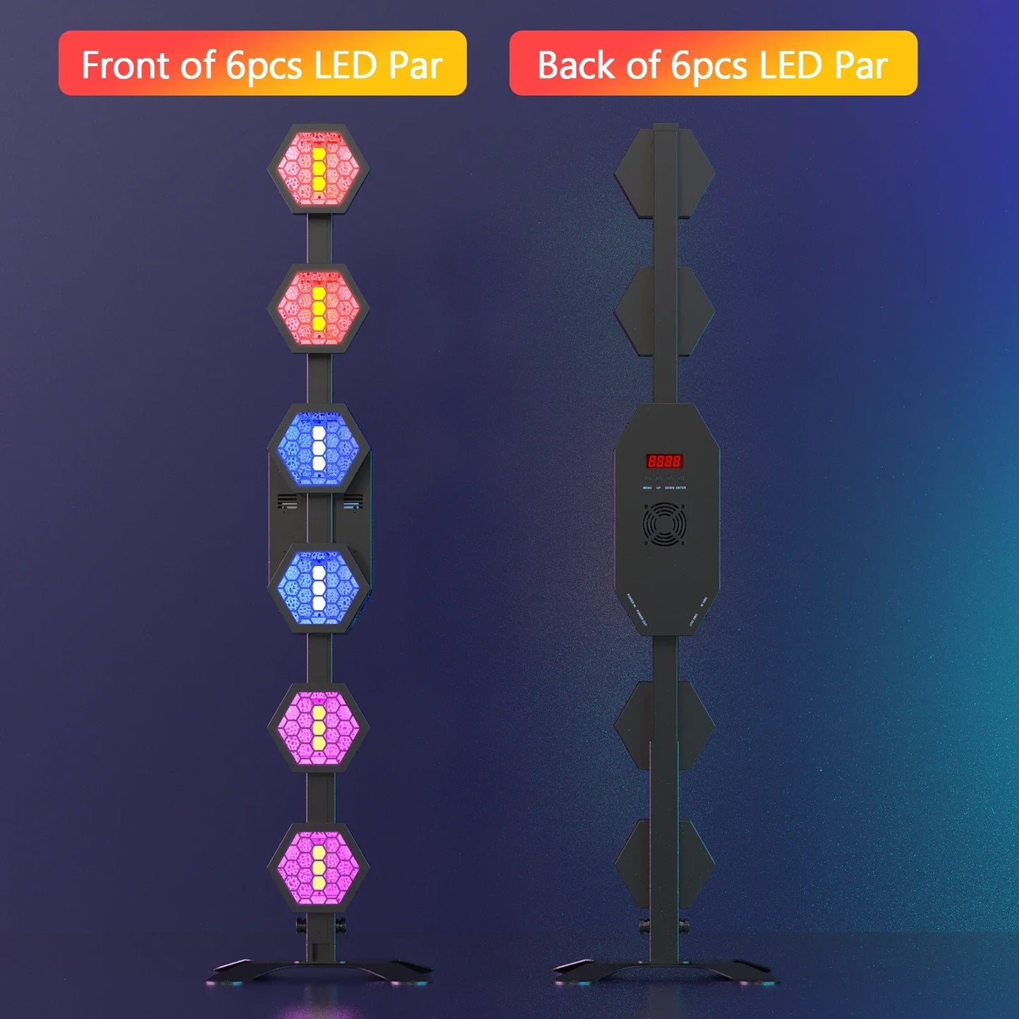 Decorbites™ 240W Lineares Vintage-Lichtset 6PCS COB LED Bühnenlicht Party Konzert DJ Halle