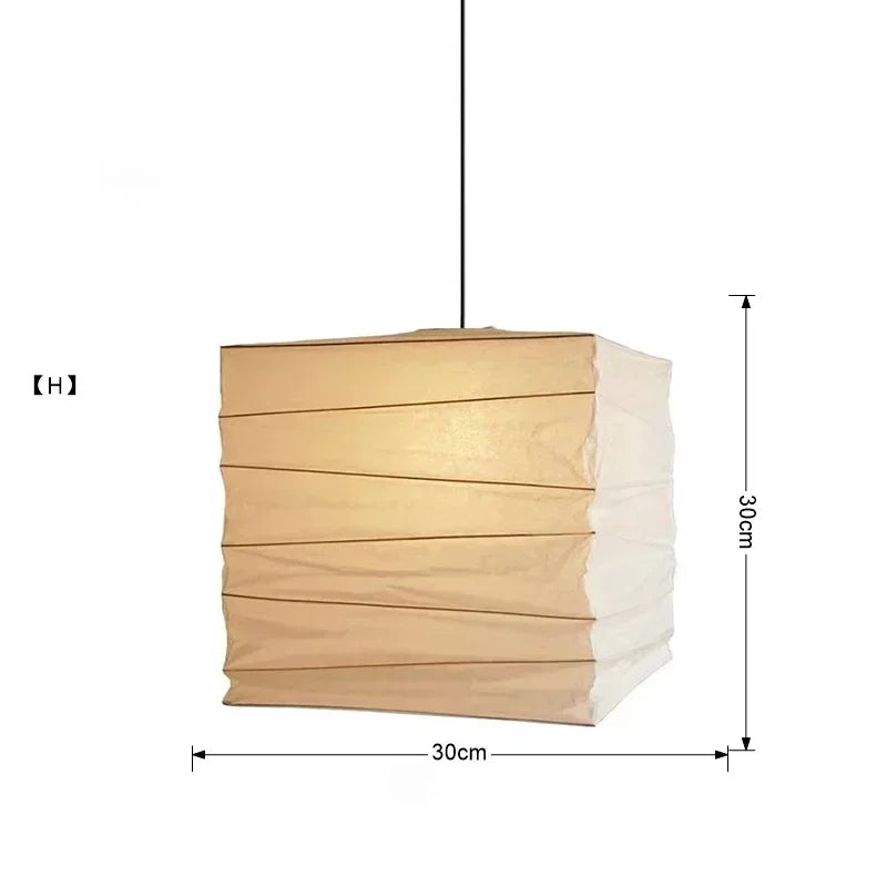 Decorbites™ Japanisches Wabi-Sabi-Pendant-Licht LED E27 Noguchi Akari Reispapier Deckenaufhänger