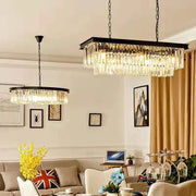 Retro Gold Black Chandelier