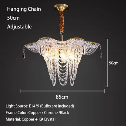 Decorbites™ Kristall-Schmetterlings-Lüster: Elegante moderne LED-Pendellampen für luxuriöse Wohnzimmer