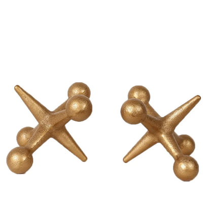 Decorbites™ Goldene Geometrische Harz-Handwerksprodukte Molekulares Modell Abstrakte Heimdekoration