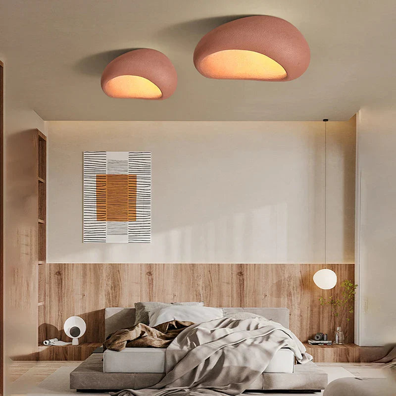 Decorbites™-Creme-Deckenleuchte Nordischer Minimalistischer Wabi-Sabi-Stil Schlafzimmer Wohnzimmer Leuchtenarmaturen