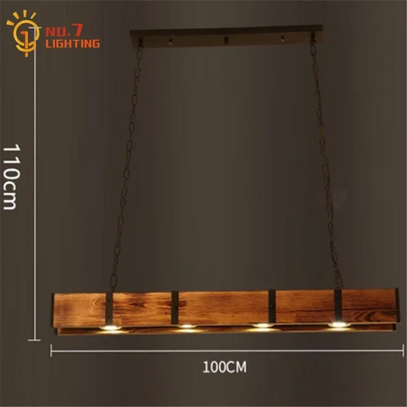 Decorbites™ Industrielle Holz-Pendantleuchten für die Einrichtung von Zuhause, Restaurant, Bar, Café