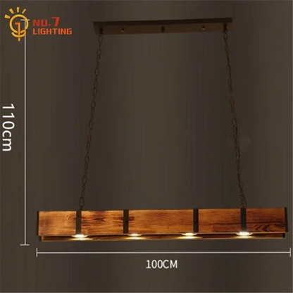 Decorbites™ Industrielle Holz-Pendantleuchten für die Einrichtung von Zuhause, Restaurant, Bar, Café