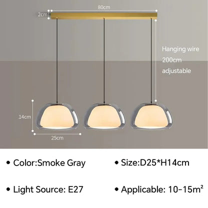 Decorbites™ Glas-Gelee-Hängeleuchte: Minimalistisches Luxusdesign für Wohnzimmer und Schlafzimmer im Eigenheim
