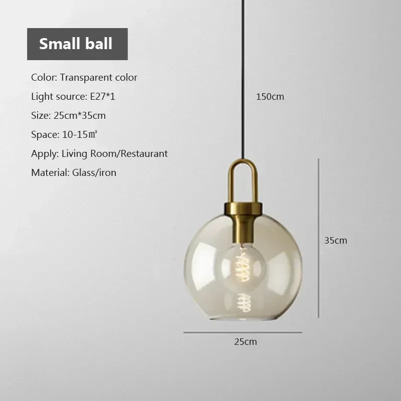 Decorbites™ Industrielles Glas-Hängeleuchte für Wohnzimmer Küchen-Kronleuchter