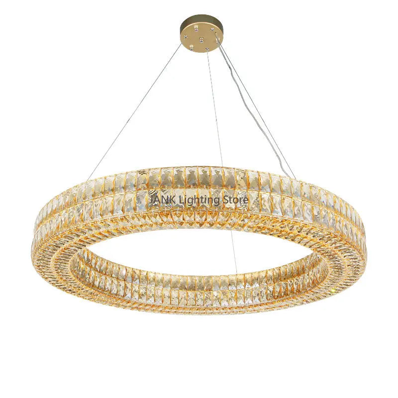Decorbites™ K9-Kristall-Ring-Anhängerleuchte: Deluxe LED-Innenraumdekoration für Wohnzimmer, Schlafzimmer & Restaurant