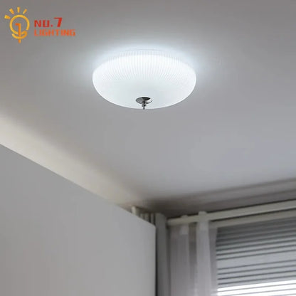 Decorbites™ Cremeglas-Runde Deckenleuchten | Moderne LED-Innenbeleuchtung | Beleuchtung für Schlafzimmer, Arbeitszimmer, Balkon