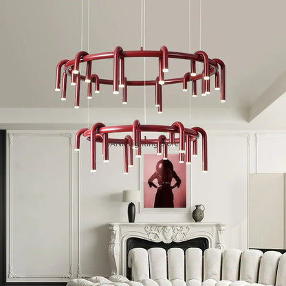 Decorbites™ Kreisförmige Ring-Anhängerleuchten - LED-Kronleuchter für Wohnzimmer zu Hause & Restaurant