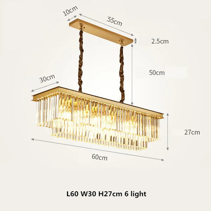 Decorbites™ Gold-Schwarze Metall-LED-Pendant-Lampen mit Kristallaufhängung und Kettenhängungen
