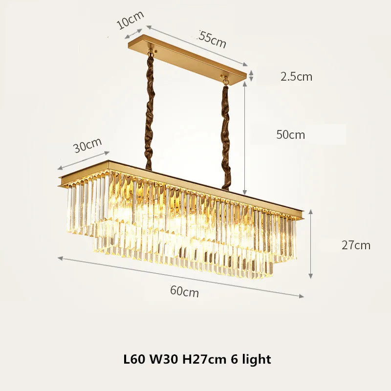 Crystal Gold Black Pendant D100cm 16-Light